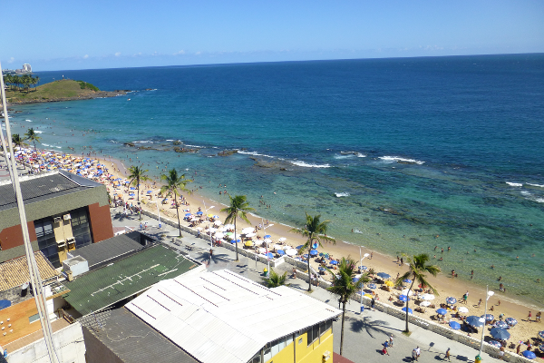 view to the beach